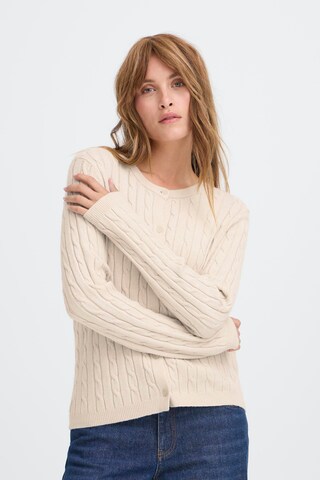 Cardigan 'STEFFI' Pulz en blanc : devant