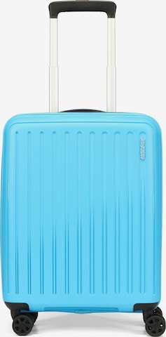 American Tourister Trolley in Blau: Vorderseite