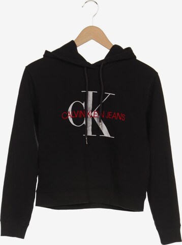 Calvin Klein Jeans Sweatshirt & Zip-Up Hoodie in S in Black: front