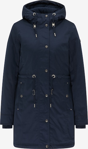 DreiMaster Maritim Winterparka in Blauw: voorkant