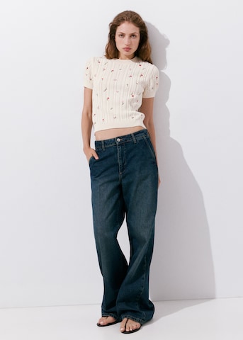 MANGO Pullover 'TINTO' in Beige