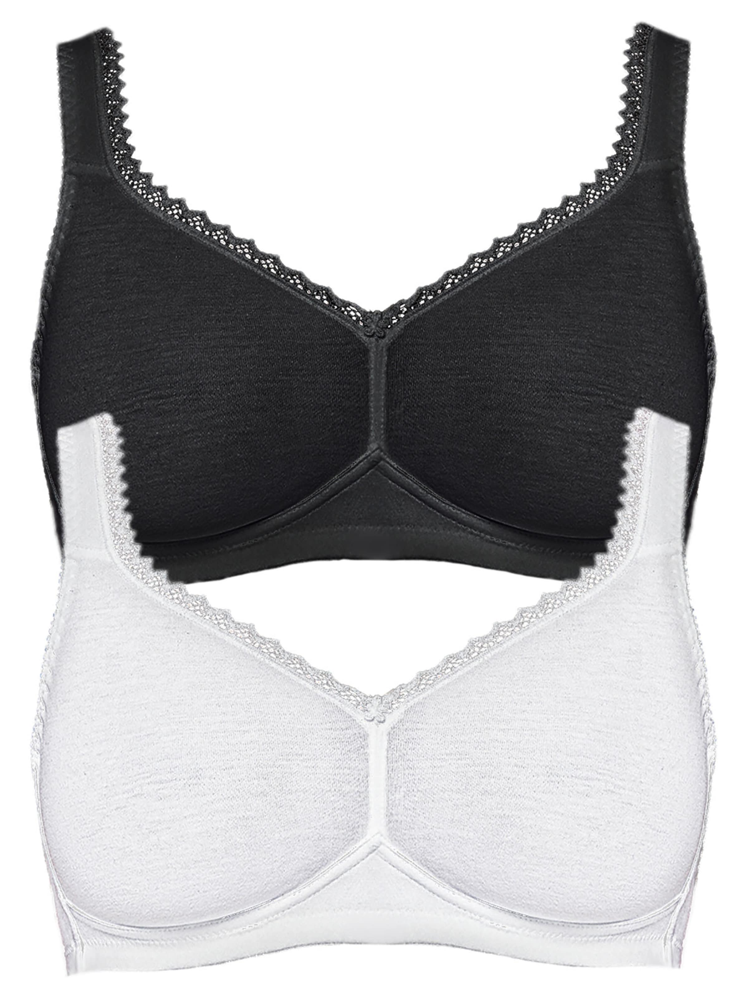 SUSA Bra 'Organic Cotton' in Black: front