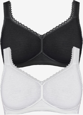 SUSA BH 'Organic Cotton' in Schwarz: Vorderseite