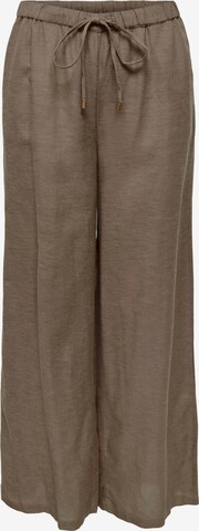 ONLY Szeroka nogawka Spodnie 'VIVA' w kolorze brązowy: przód