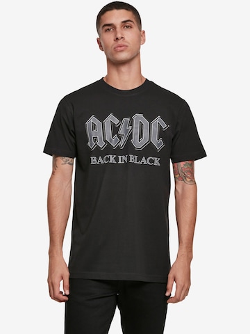 Coupe regular T-Shirt 'ACDC Back In Black' Mister Tee en noir : devant