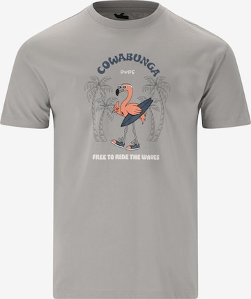 Cruz T-Shirt 'Ankara' in Grau: Vorderseite