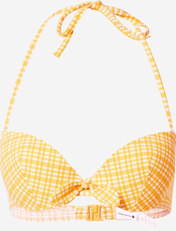 PASSIONATA Push-up Bikini top in Yellow: front