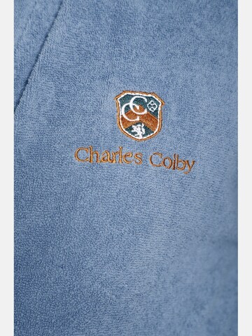 Charles Colby Long Bathrobe in Blue