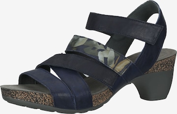 THINK! Strap Sandals in Blue: front