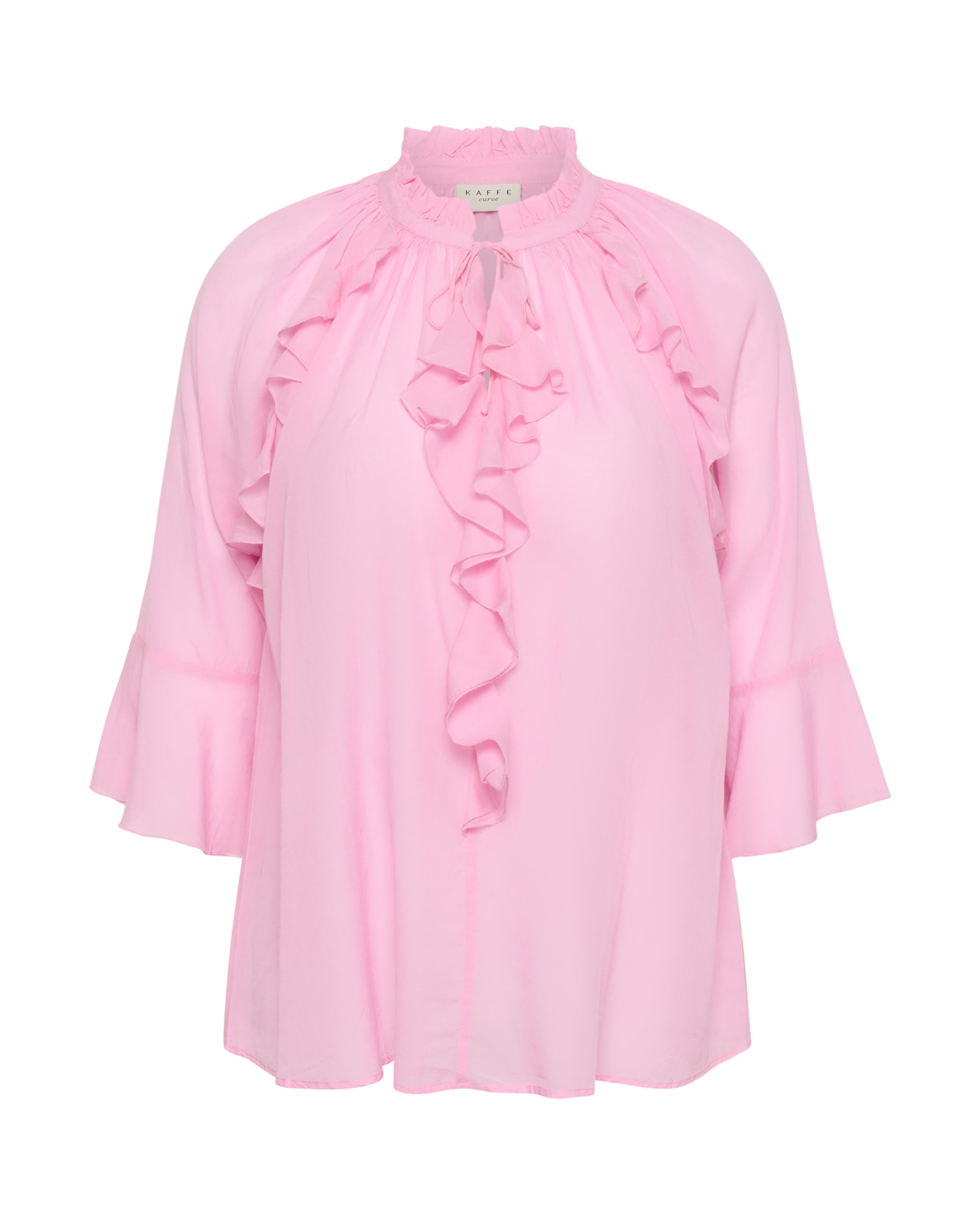 Chemisier 'KCflori' KAFFE CURVE en rose : devant