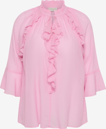 Chemisier 'KCflori' KAFFE CURVE en rose : devant