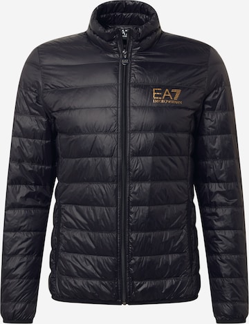 EA7 Emporio Armani Prehodna jakna | črna barva: sprednja stran