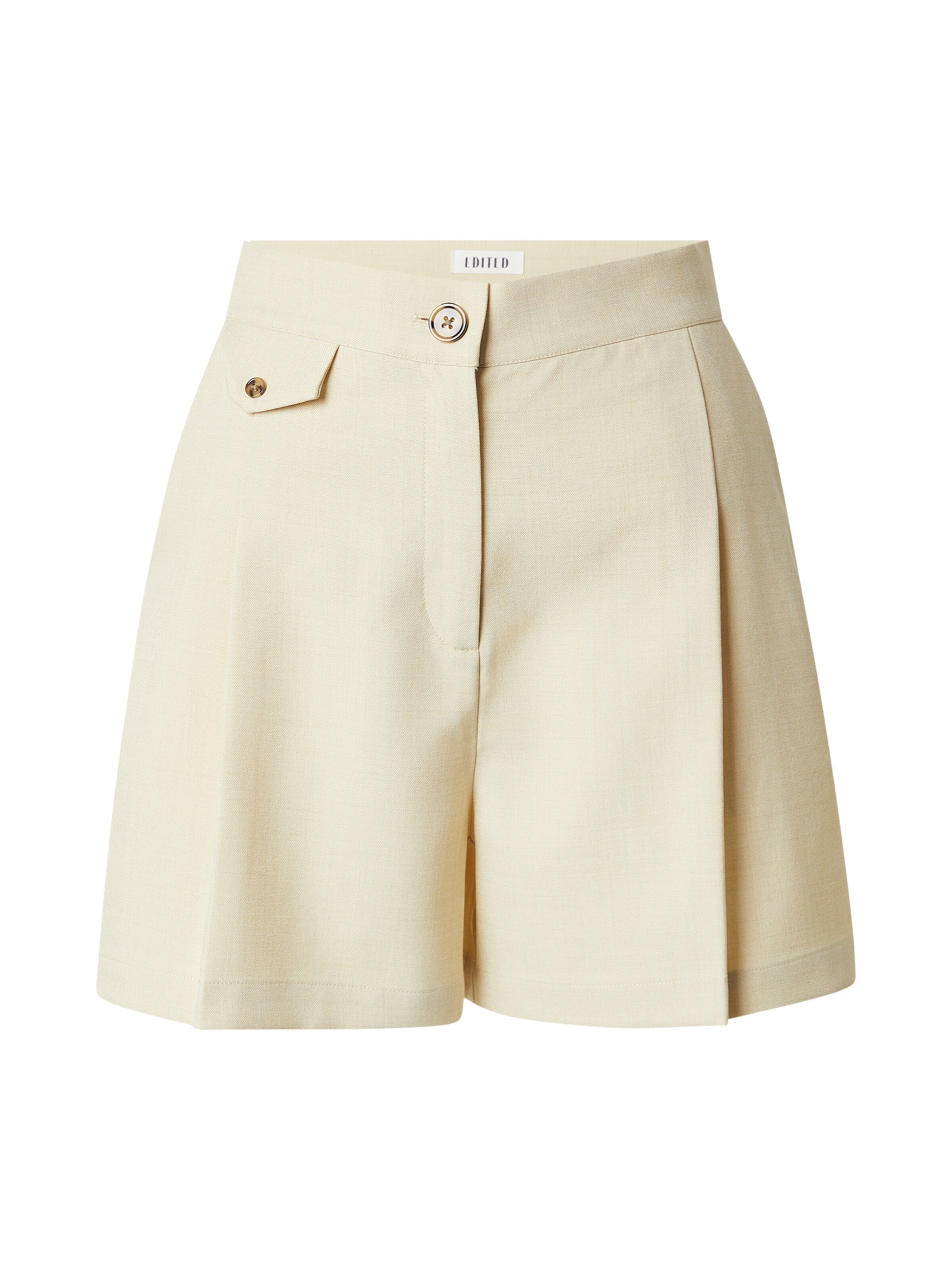 Wide Leg Pantalon 'Sissy' EDITED en beige : devant