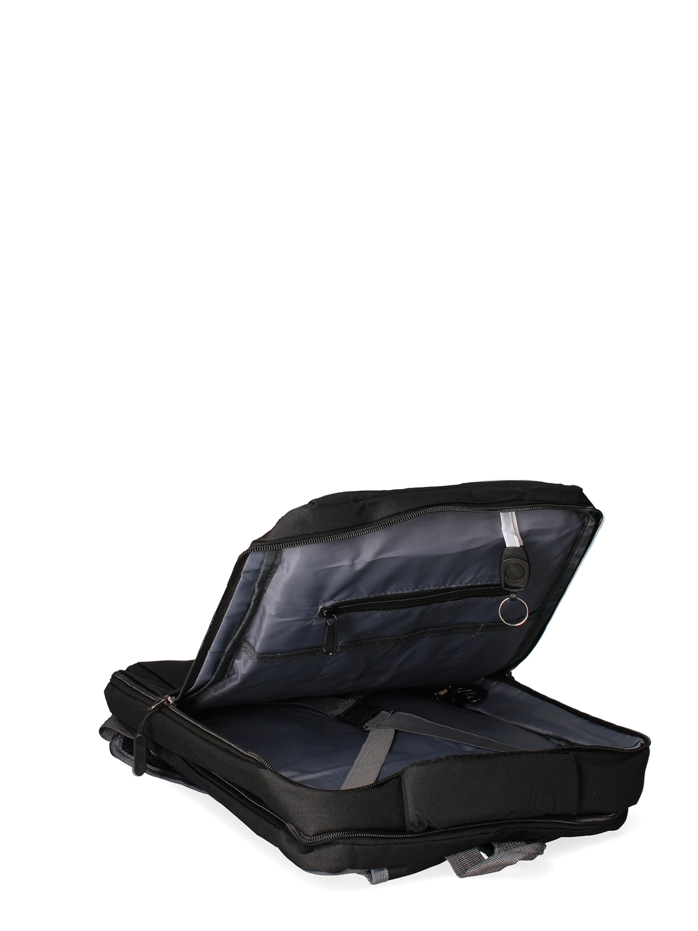 Zaino 'Zaino Unisex Nylon 100% con Zip e Tasche Multifunzionali - 30x43x13 cm' di B. Cavalli in nero