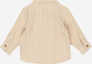 NAME IT Regular fit Button Up Shirt 'Grandad' in Beige