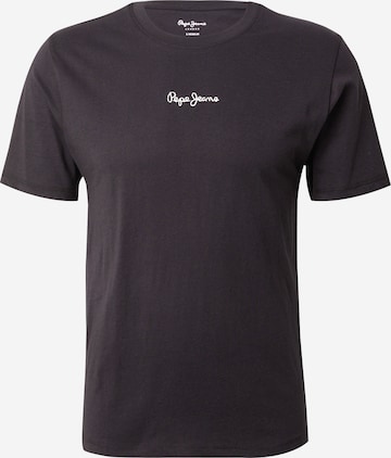 Pepe Jeans T-Shirt 'DEROK' in Schwarz: Vorderseite