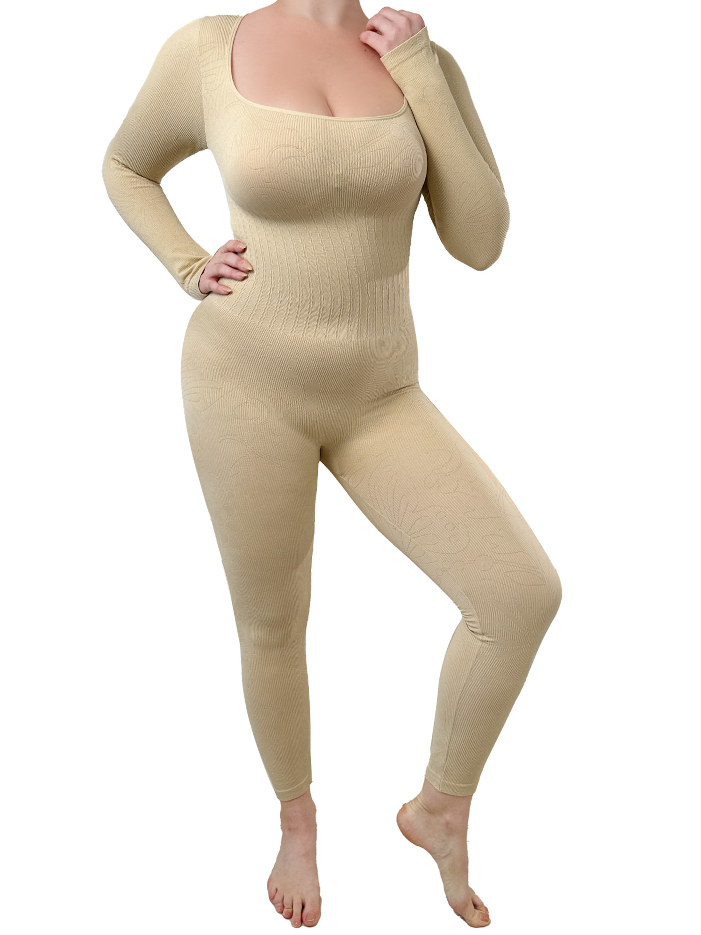 MEETWEE Shaping Bodysuit 'Base Layer' in Beige