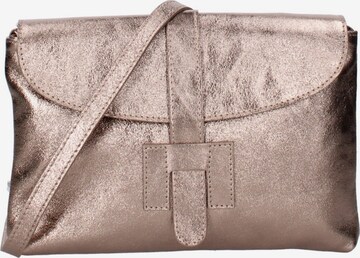 Pochette 'Pochette Donna Vera Pelle Laminato - Tracolla Regolabile' di Viola Castellani in marrone: frontale