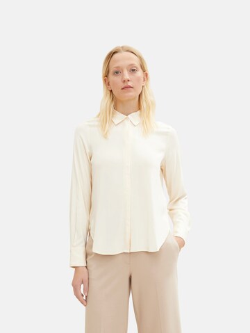 TOM TAILOR Bluse in Beige