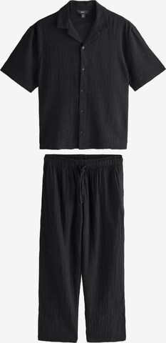 Pyjama long Next en noir : devant