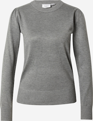 SAINT TROPEZ Sweater 'Mila' in Grey: front