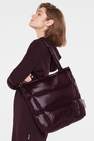 SENSES.THE LABEL Puffer Bag in Braun