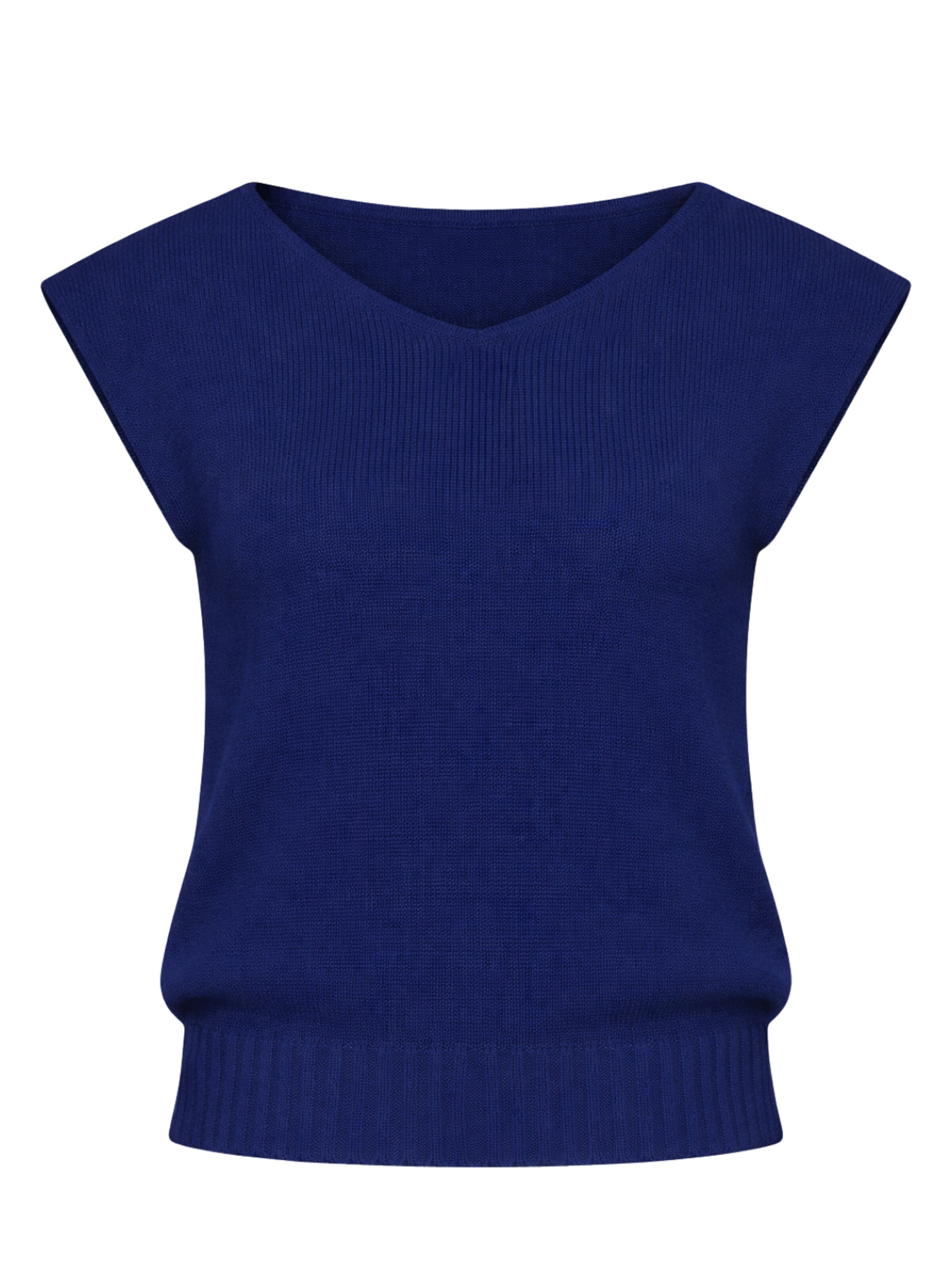 Süel knitwear - Top de punto 'Carlos' en azul: frente