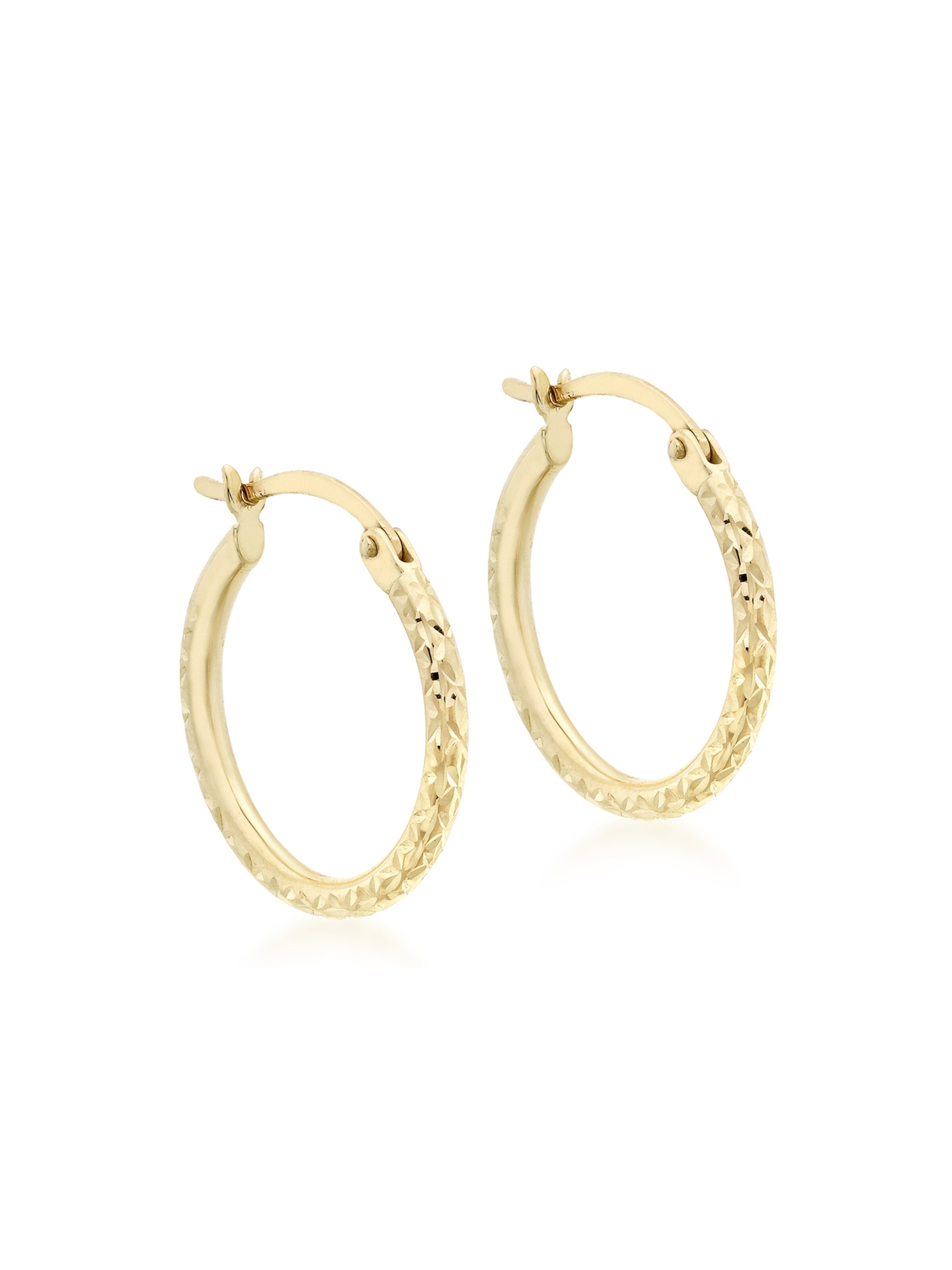 Lucardi Oorbellen 'Klassisch' in Goud: voorkant