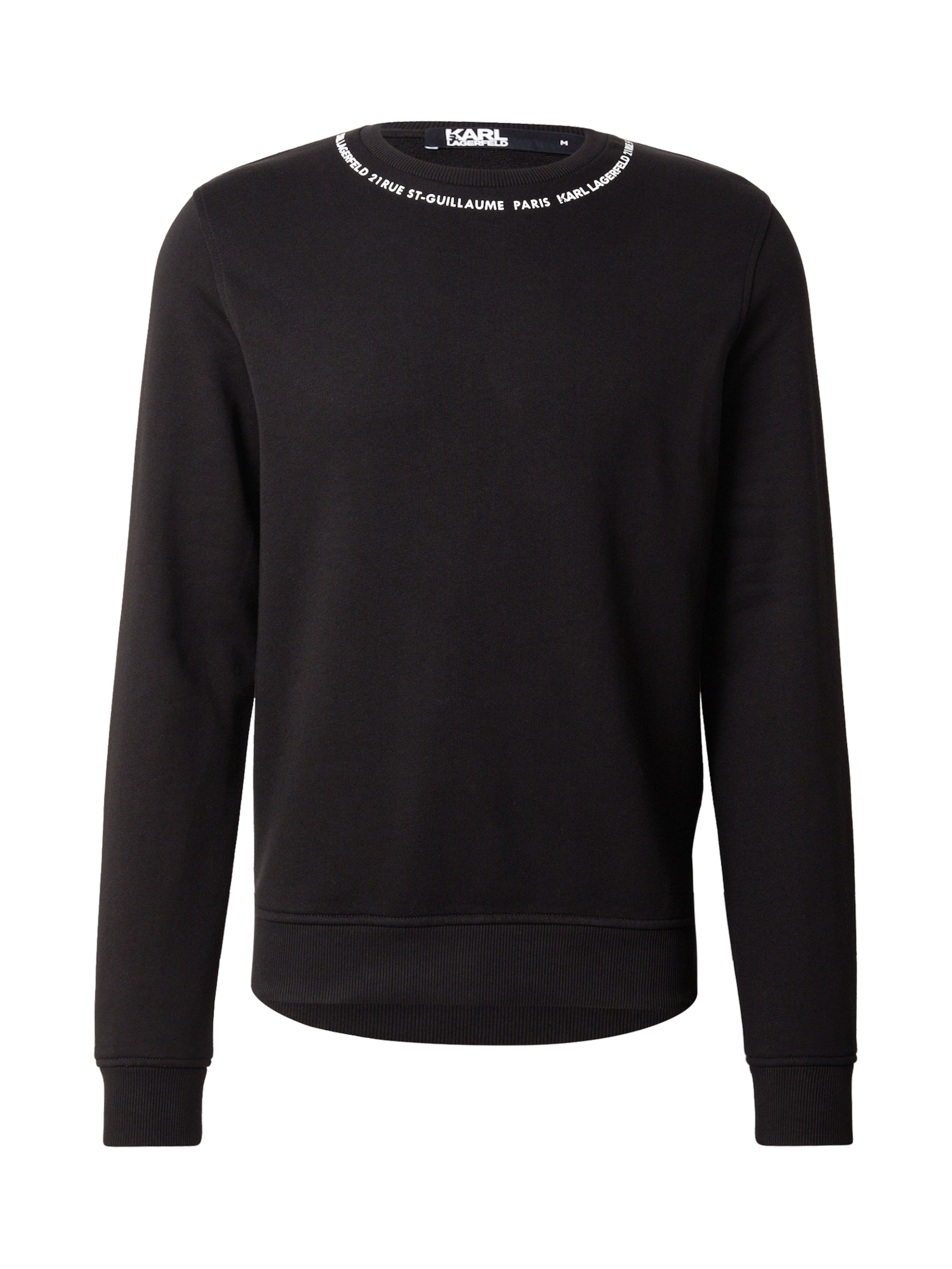 Karl Lagerfeld Sweatshirt in schwarz / weiß, Produktansicht