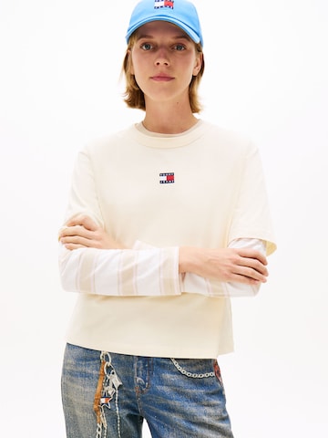 Tommy Jeans Μπλουζάκι σε κίτρινο: μπροστά
