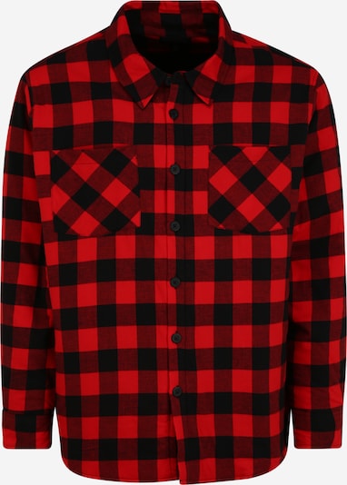 Cămașă Urban Classics Plus Size pe roșu / negru, Vizualizare produs