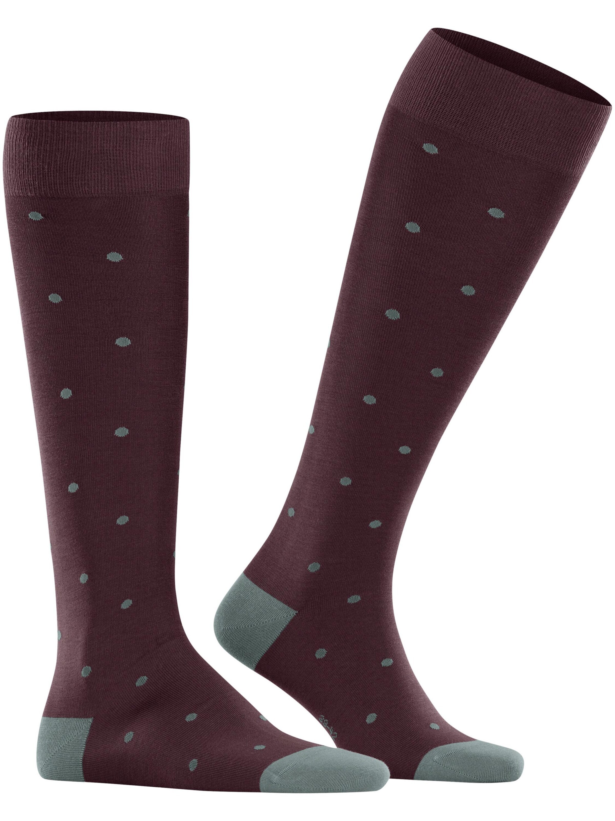 FALKE Knee High Socks 'Dot' in Red: front