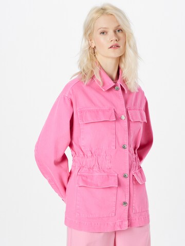 Gina Tricot Přechodná bunda – pink: přední strana