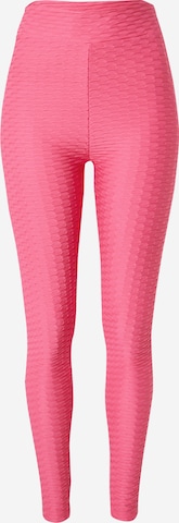 VIERVIER Skinny Leggings 'Melis' in Pink: predná strana