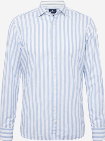 Hackett London Slim fit Overhemd in Blauw: voorkant