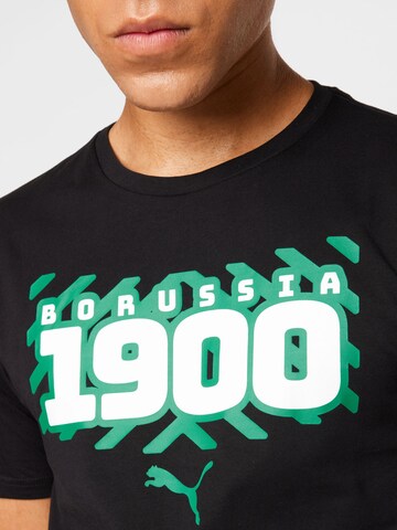 PUMA Sportshirt 'Borussia Mönchengladbach' in Schwarz