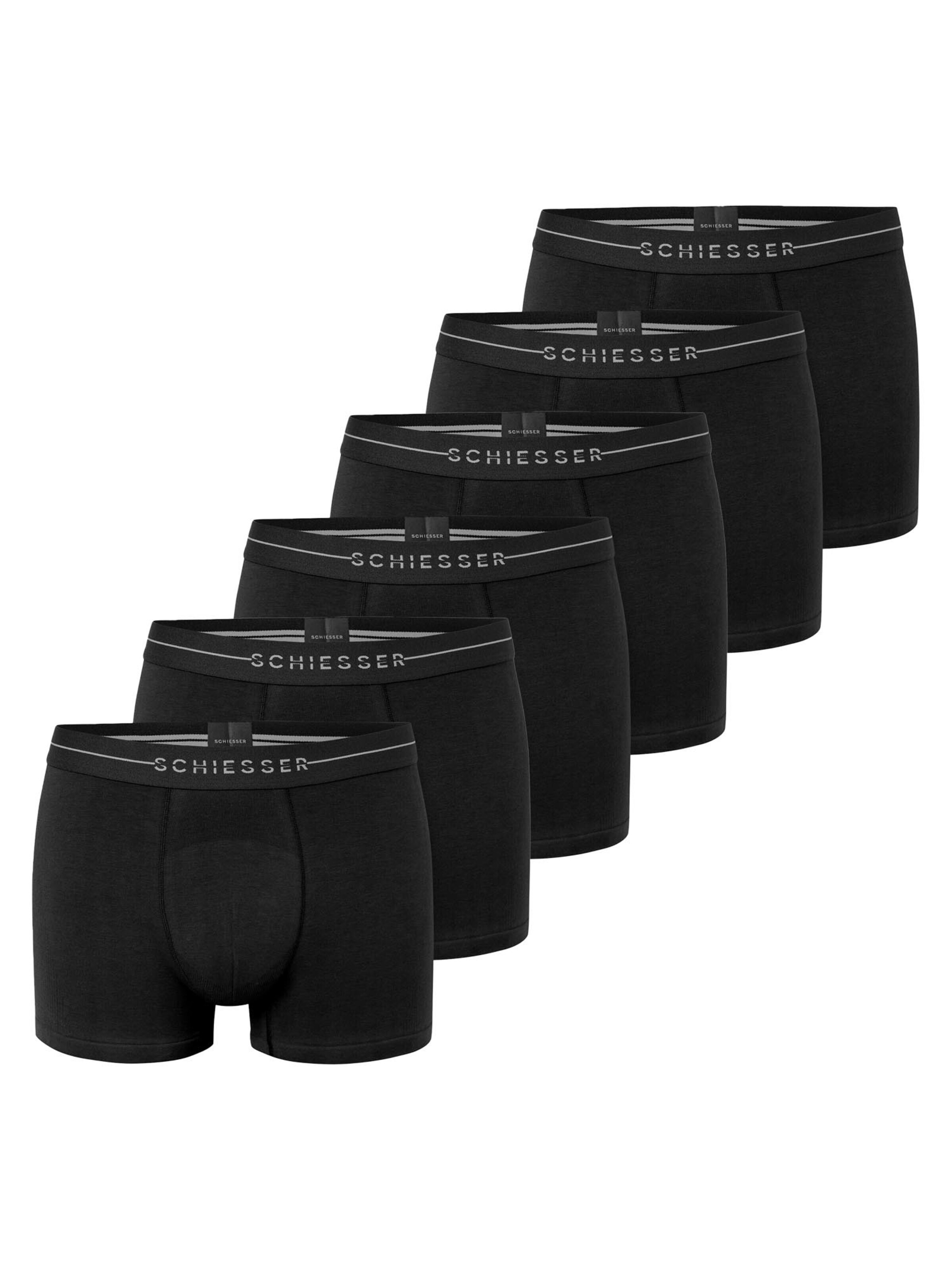 SCHIESSER Boxershorts 'Cotton Flex'‌‌‌‌‌‌‌ in Schwarz: Vorderseite