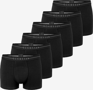 SCHIESSER Boxershorts 'Cotton Flex' in Schwarz: Vorderseite