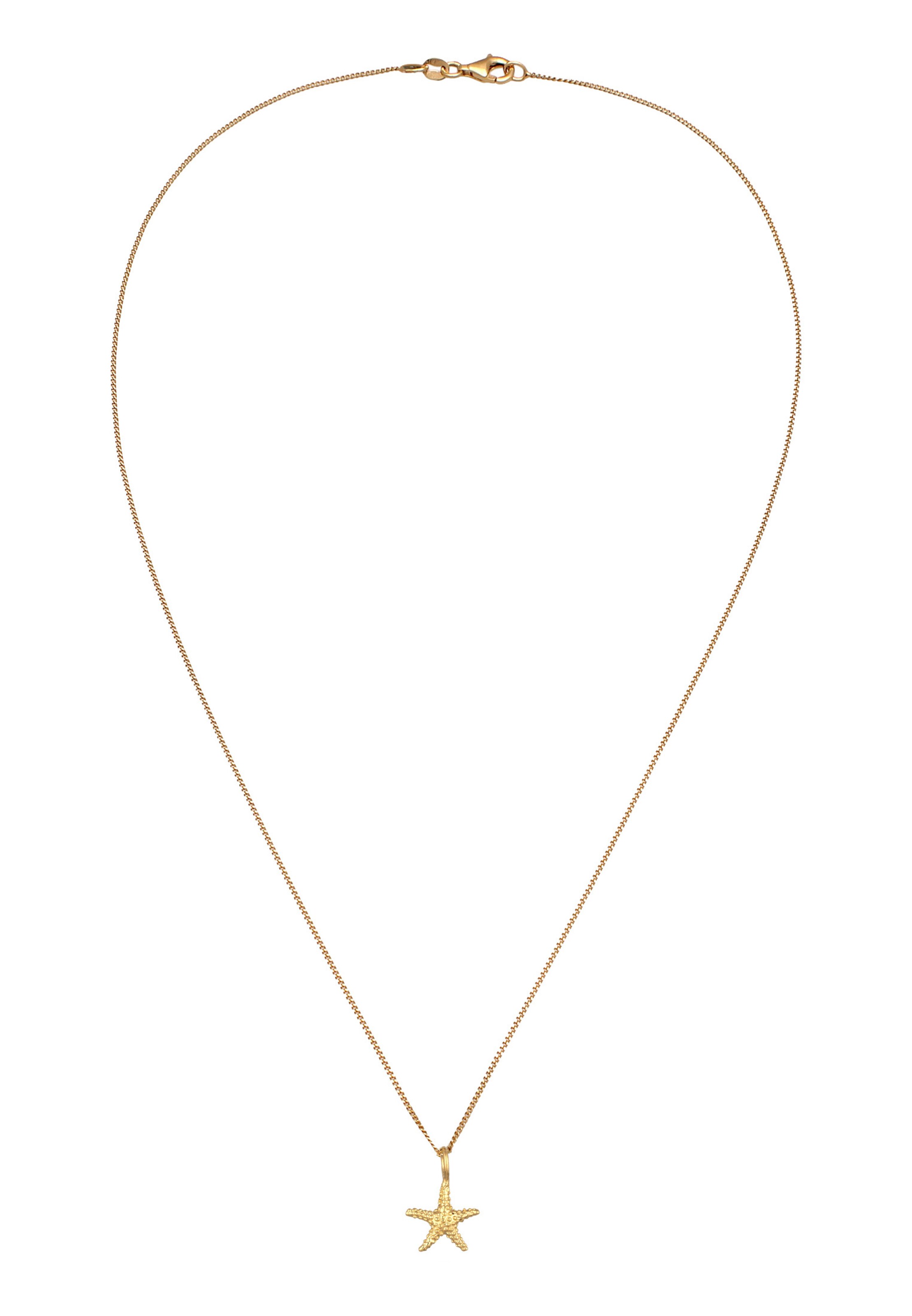 ELLI Necklace 'Seestern' in Gold: front
