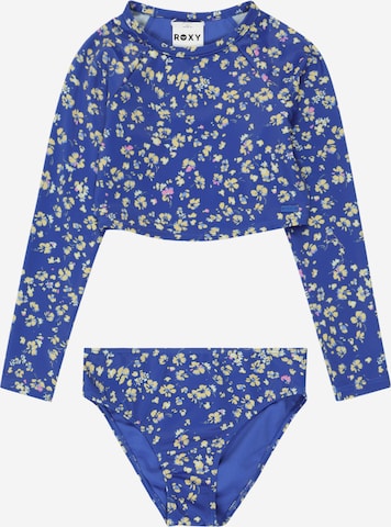 mėlyna ROXY Sportinis maudymosi kostiumėlis 'SHADOW FLORAL': priekis