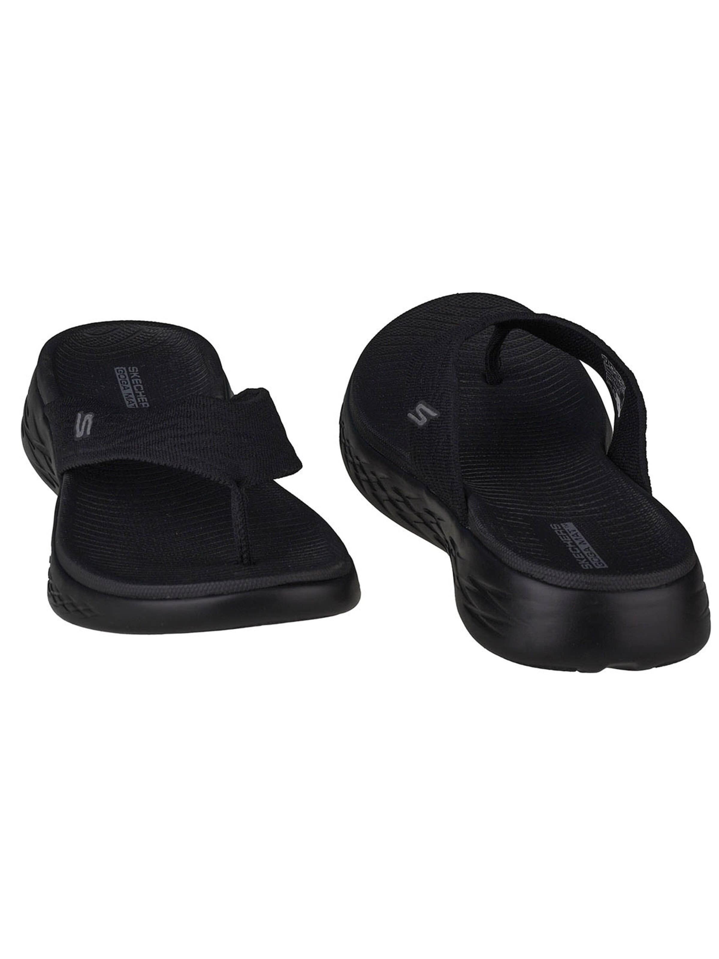 SKECHERS Teenslipper 'Skechers On The Go 600 Sunny' in Zwart