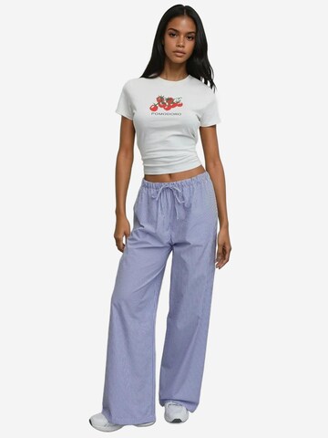 Hiccup - Perna larga Calças em azul