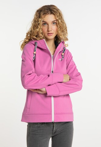 Schmuddelwedda - Chaqueta polar funcional en rosa: frente