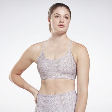 Reebok Bustier Sport-BH 'Safari' in Lila: predná strana