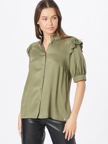 NÜMPH Blouse 'Chardonnay' in Groen: voorkant