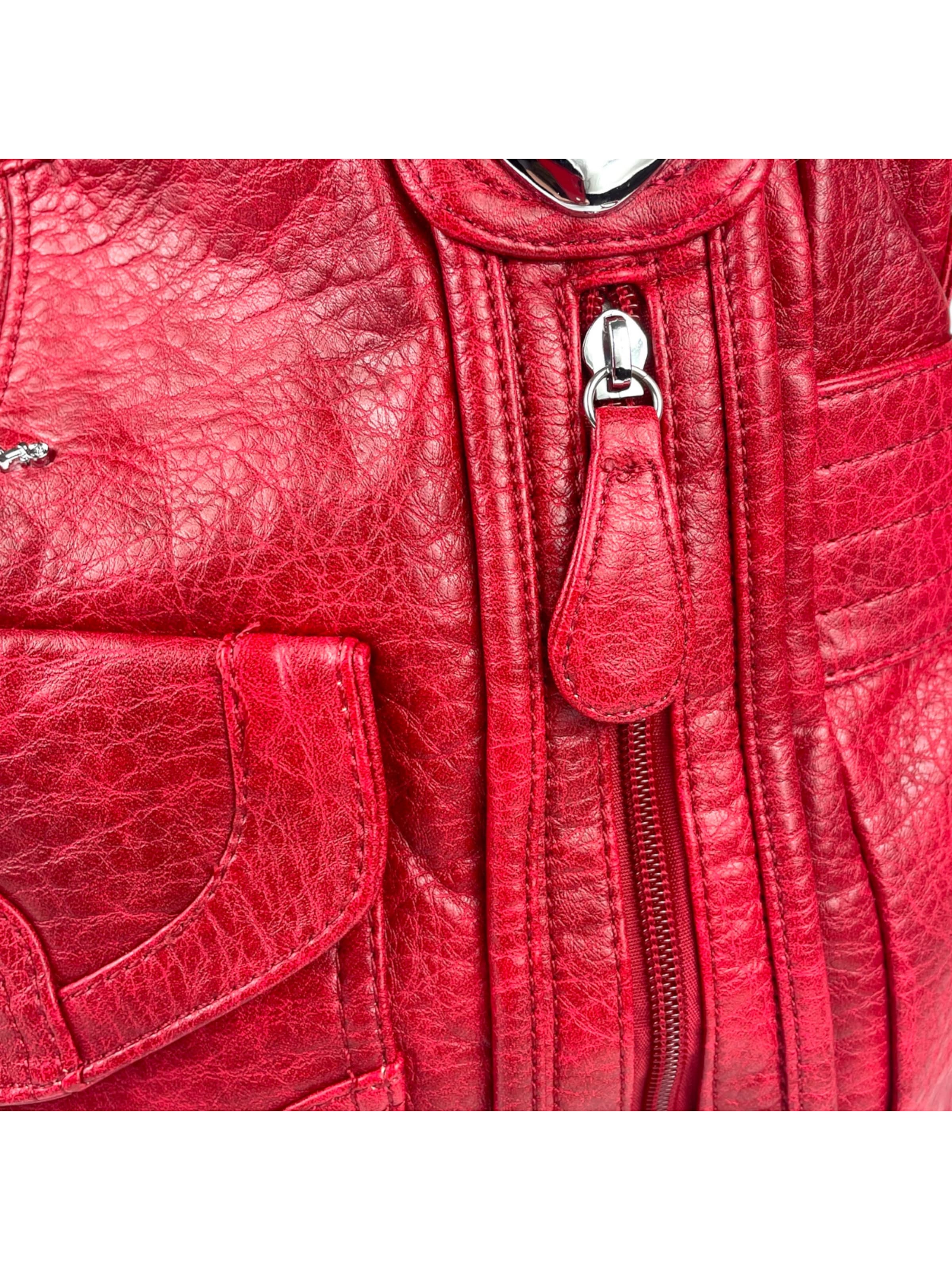 Borsa a spalla di Kumixi in rosso