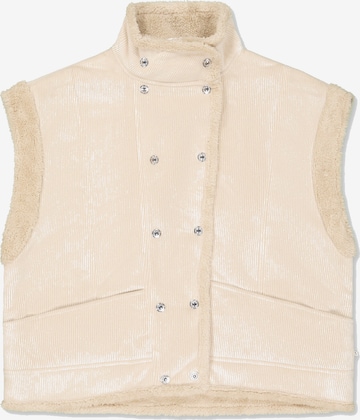 Gilet 'MALIA' Le Temps Des Cerises en beige : devant