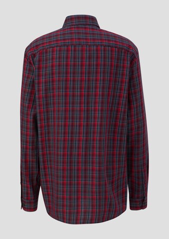 s.Oliver Men Tall Sizes Regular fit Button Up Shirt in Red