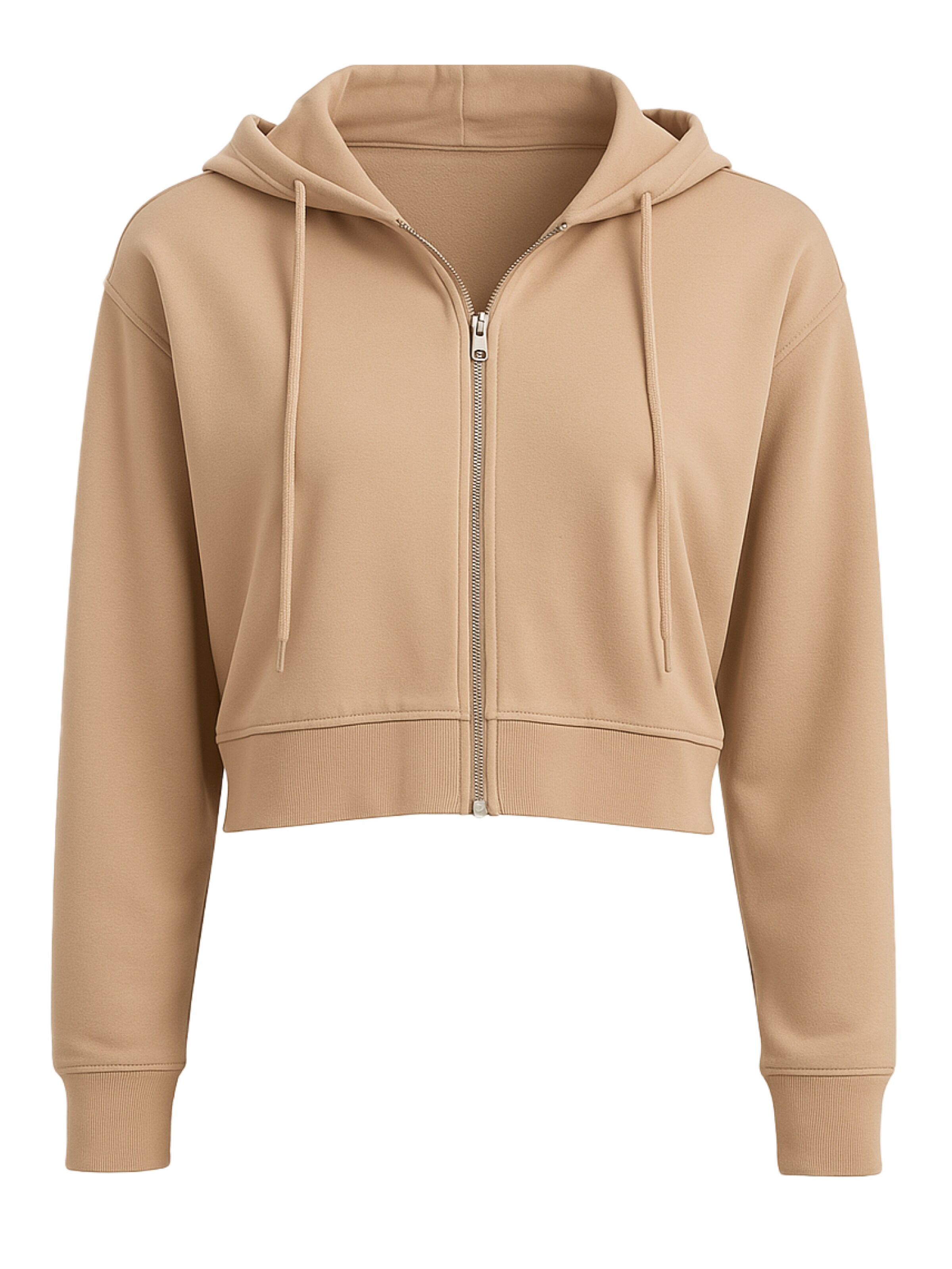 Justever Sweatjacke in Beige: Vorderseite