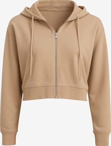 Justever Sweat jacket in Beige: front